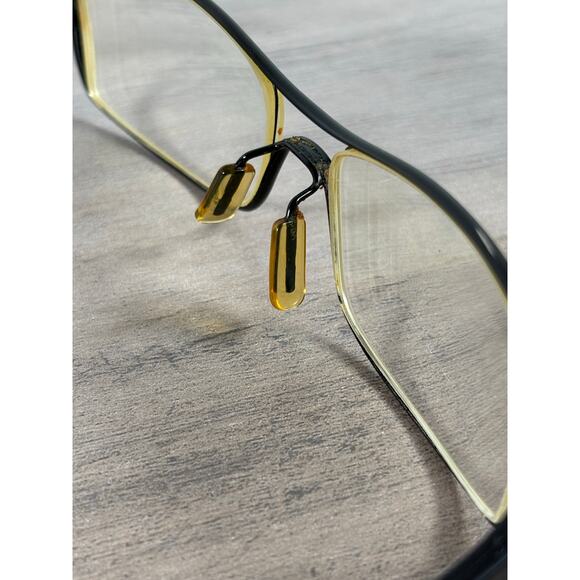 TAG Heuer 4606 136 TH 7001‎ 001 50 15 Men's Eyeglasses Black Vintage EUC - Picture 5 of 6